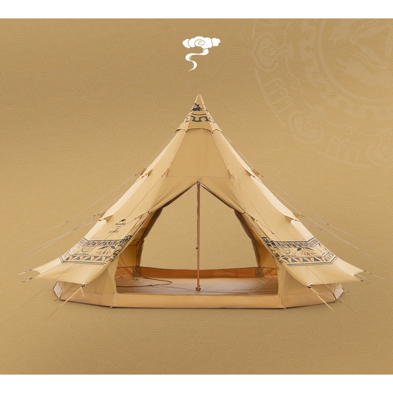 Lều cắm trại Glamping hình chóp 5-8 người NatureHike NH20ZP005 - DunHuang Series (BTS Đôn Hoàng)