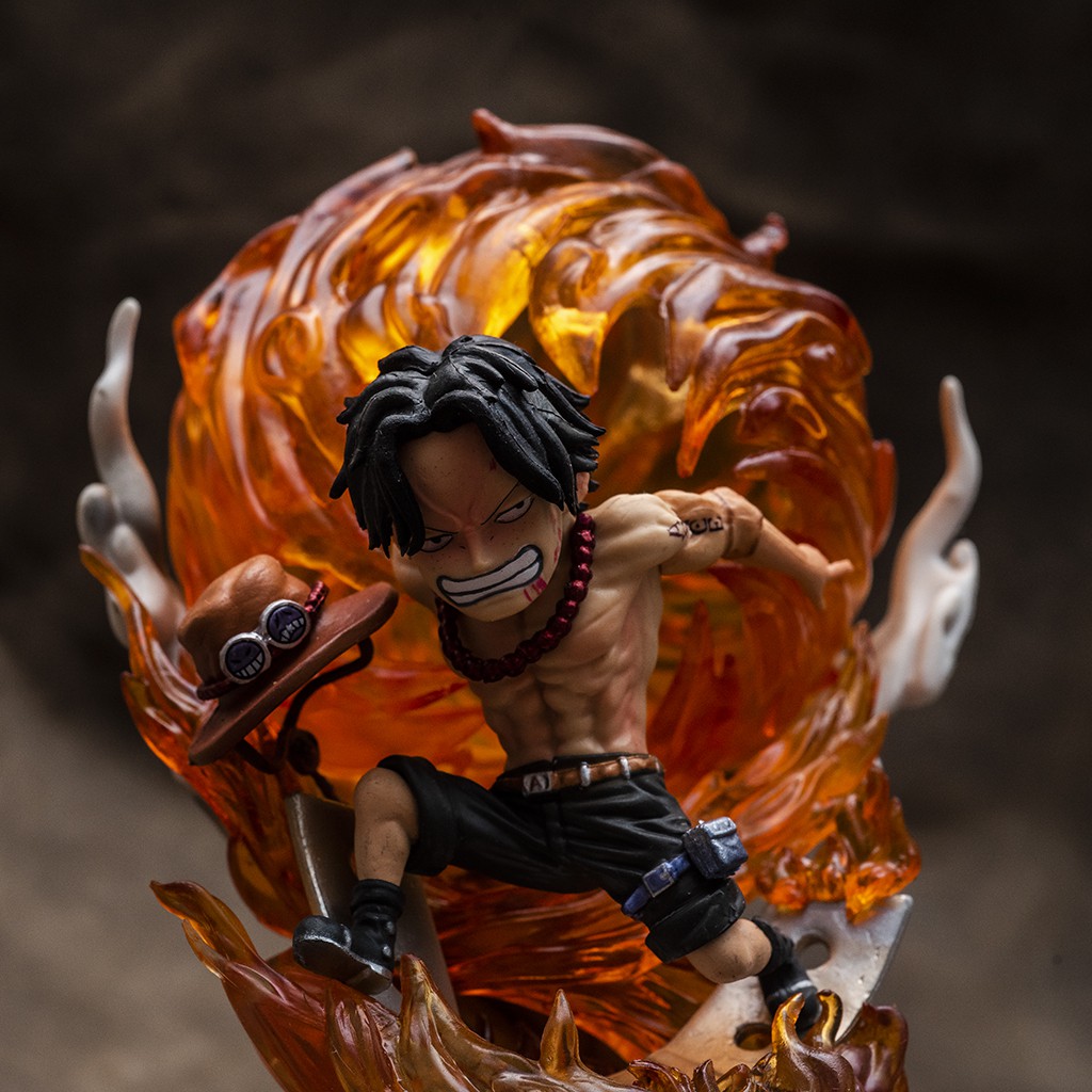 Mô hình One Piece Ace Hỏa Quyền cao 16cm, mô hình trang trí One Piece Figure Ace băng Râu Trắng