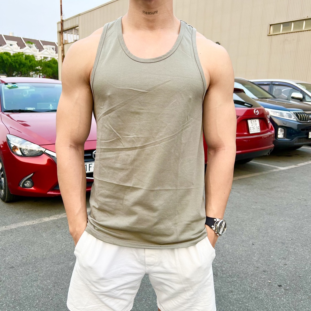 Áo Ba Lỗ Trơn Nam Nữ Thể Thao Đẹp Chất Thun Cotton 100% Siêu Mềm Mịn Thấm Hút Tốt Mát Mẻ Có Size Lớn