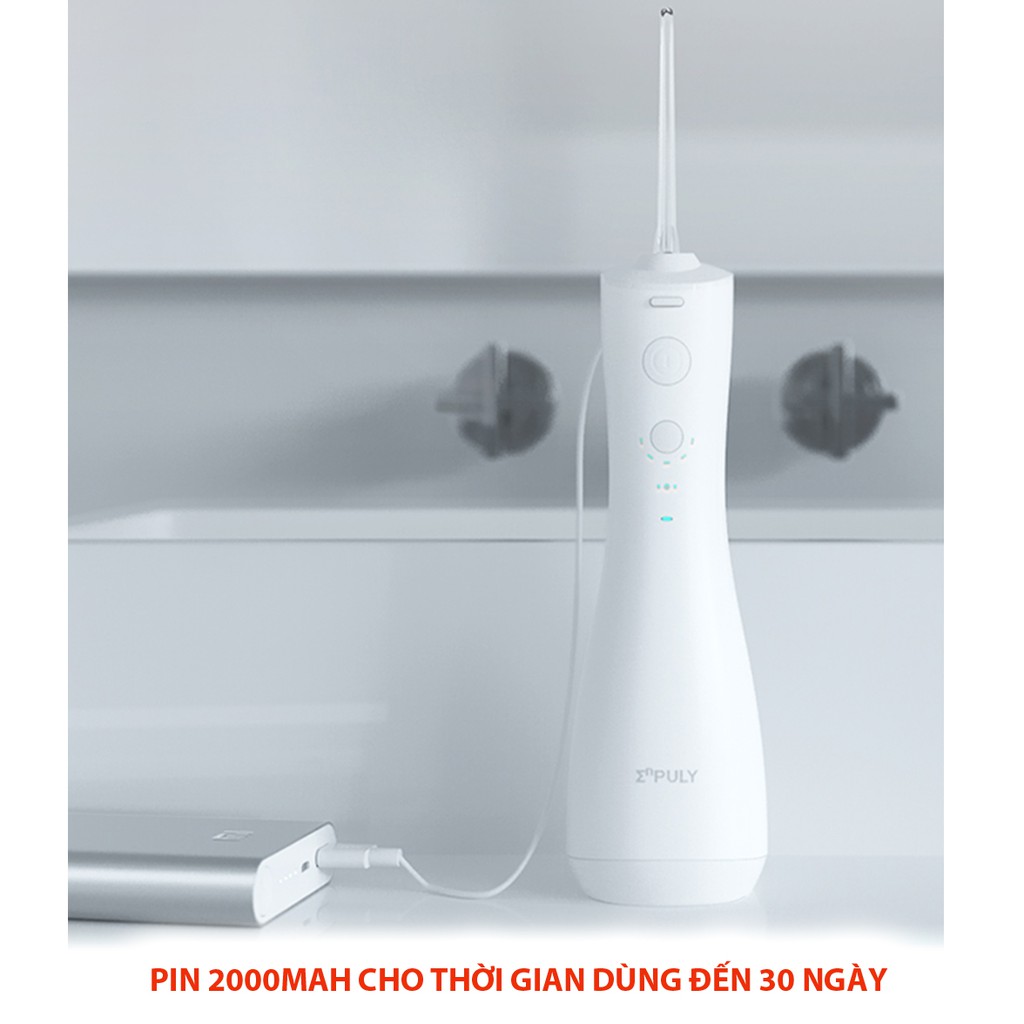 ✅[2021] Tăm nước Xiaomi Enpuly ML8. Dung tích lớn 250ml. Kháng khuẩn AG+. Pin 2000mah 30 ngày