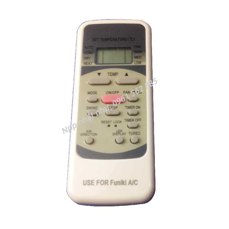 Remote máy lạnh Funiki_Tổng Hợp Các Mẫu Remote Sử Dụng Cho Máy Lạnh Funiki ( Kèm Ảnh Thật)