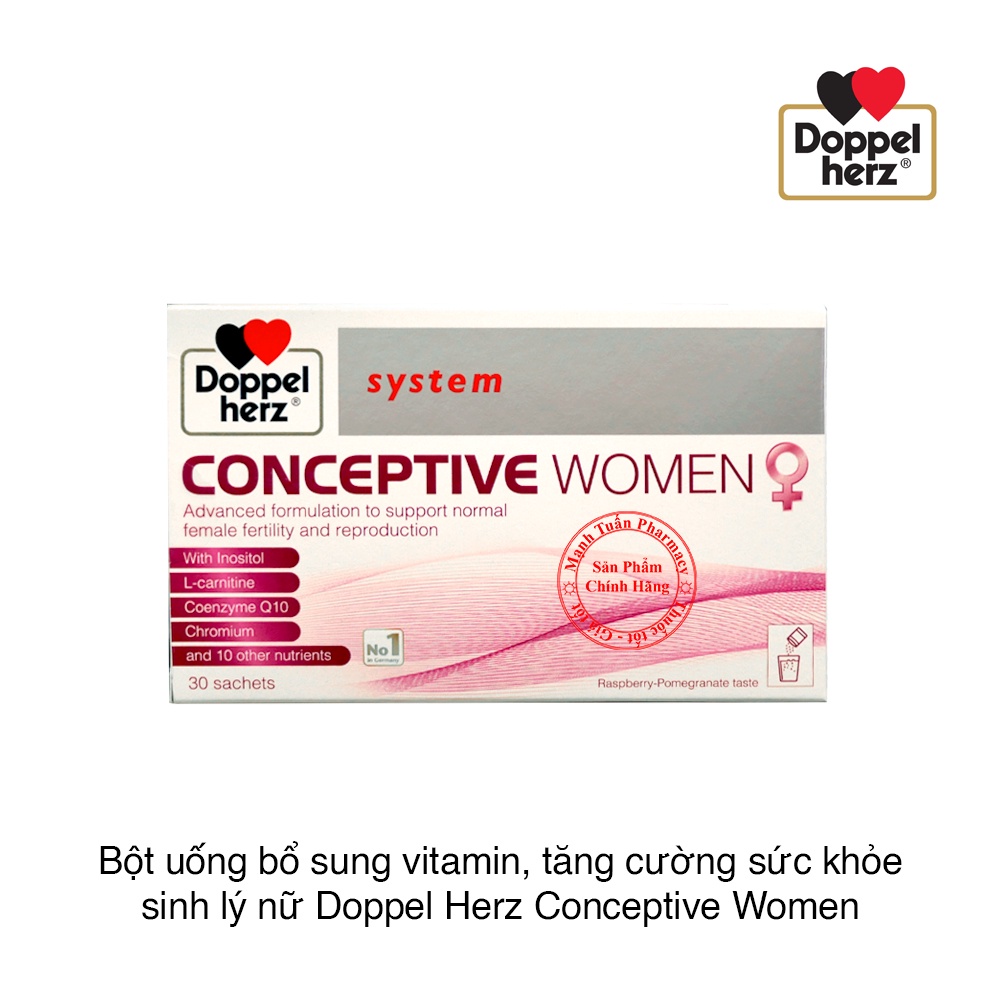 Combo  CONCEPTIVE FOR MEN + CONCEPTIVE WOMEN - Bổ trứng - khỏe tinh trùng