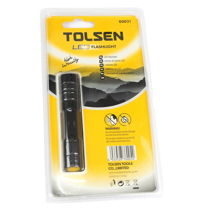 ĐÈN PIN CÁN NHÔM  1W TOLSEN 60031