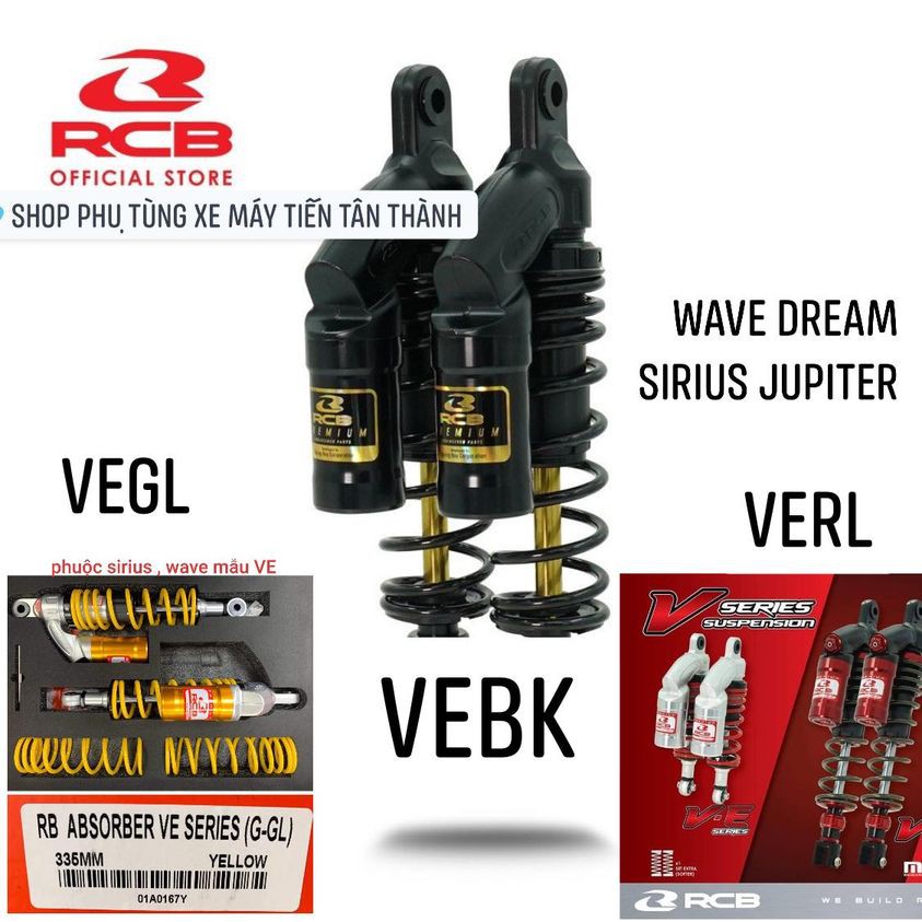 PHUỘC SAU GIẢM SÓC RCB  VEBK_RL_GL SIRIUS / WAVE / DREAM