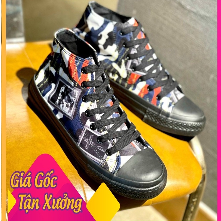 Giày slipon nam nữ họa tiết, màu sắc độc lạ chất da siêu mềm siêu bền fom ôm sát bàn chân - hàng Quảng Châu loại 1