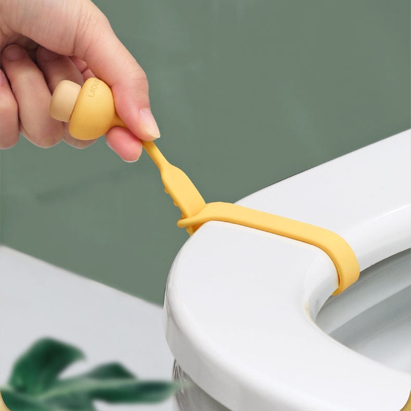Dụng Cụ Nâng Nắp Bồn Cầu Hình Nấm Dễ Thương Bằng Silicon Chống Bẩn
