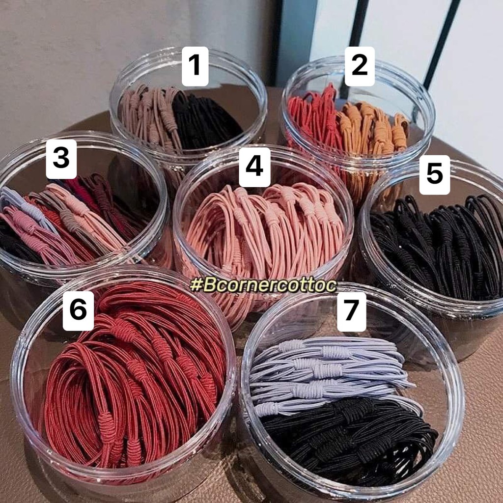 [Mã SKAMCLU8 giảm 10% cho đơn từ 100K] Lọ Thun Cột Tóc Nhiều Màu