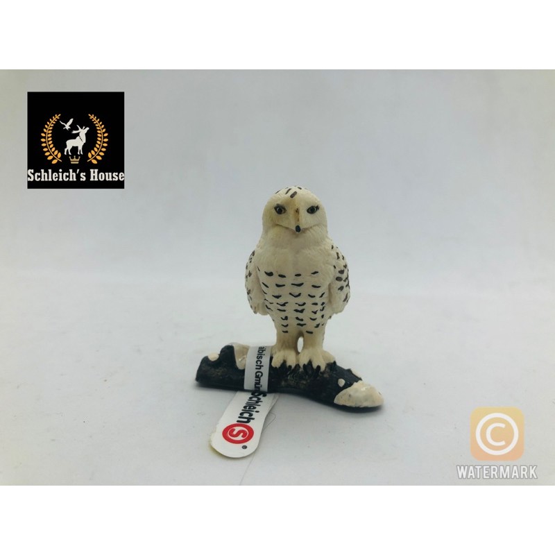 Mô hình động vật , đồ chơi con vật Schleich chính hãng chim Cú tuyết 14671 - Schleich House