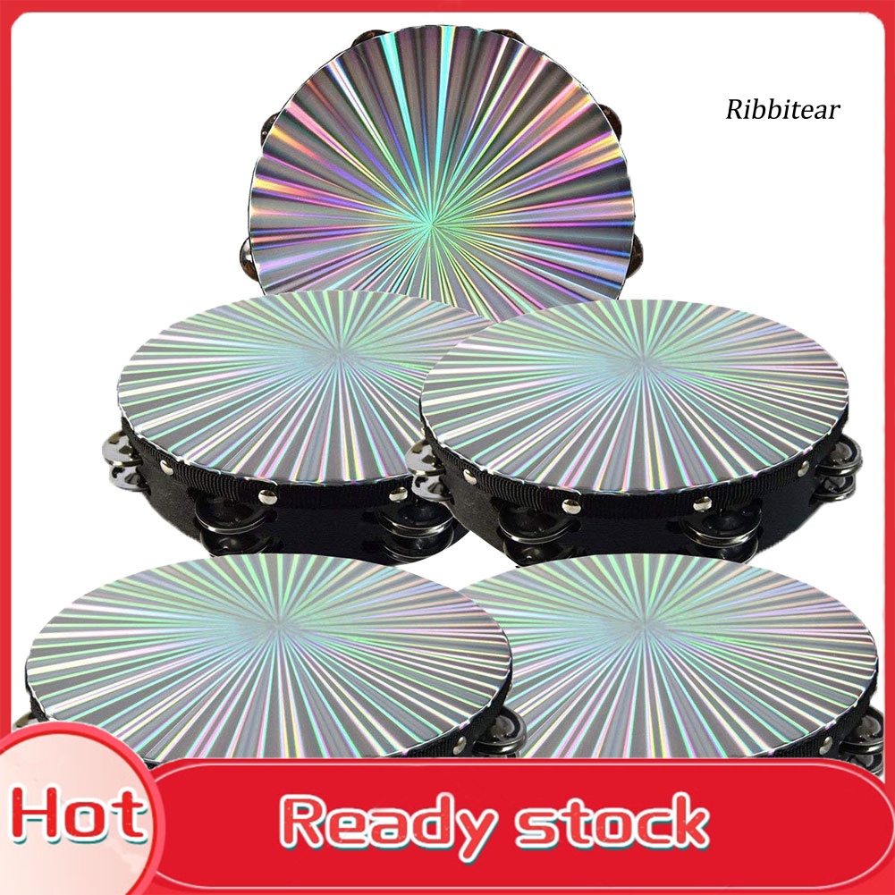 Nhạc Cụ Chuông Tambourine Hai Hàng Bằng Kim Loại 8 / 10 Inch