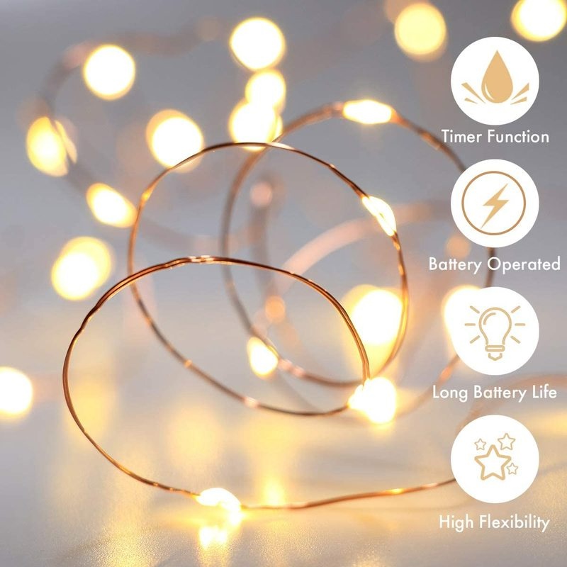 Dây Đèn Led 3M Chạy Bằng Pin Trang Trí Giáng Sinh / Tiệc Cưới | BigBuy360 - bigbuy360.vn