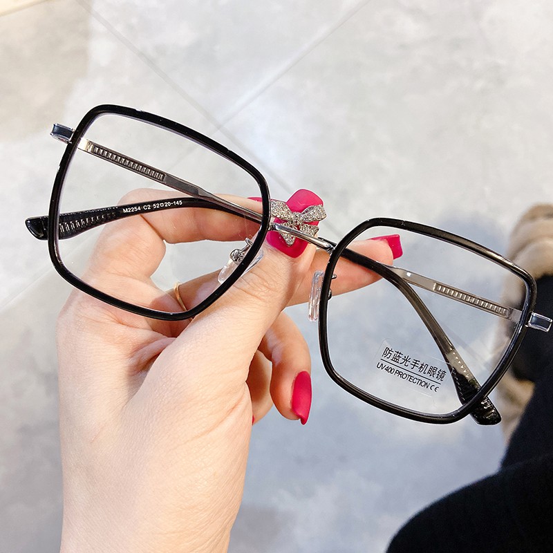 Mắt Kính Gọng Vuông Màu Xanh Dương Thời Trang Cho Nam Nữjz2254 | BigBuy360 - bigbuy360.vn