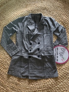 ÁO KHOÁC VEST KẺ XÁM