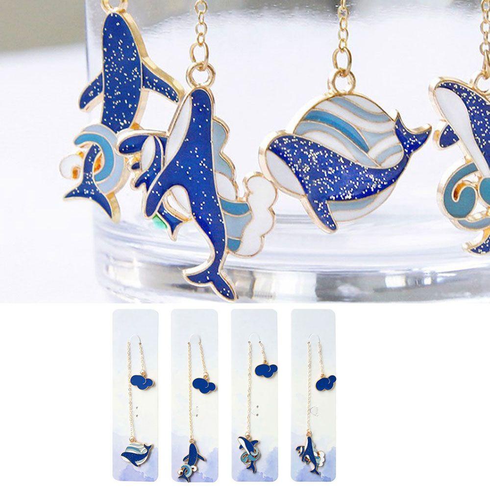 Set 4 Kẹp Đánh Dấu Trang Sách Di Động Họa Tiết Dễ Thương