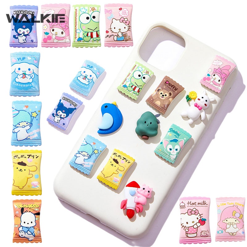 Ốp Điện Thoại Bằng Nhựa Resin Thân Thiện Với Môi Trường Hình Kuromi Cinnamoroll My Melody Đáng Yêu 14 Kiểu Cho Iphone