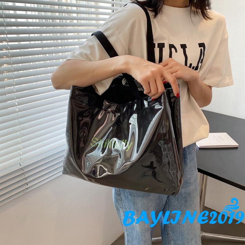 Túi Xách Canvas Cỡ Lớn In Chữ Thời Trang Cho Nữ