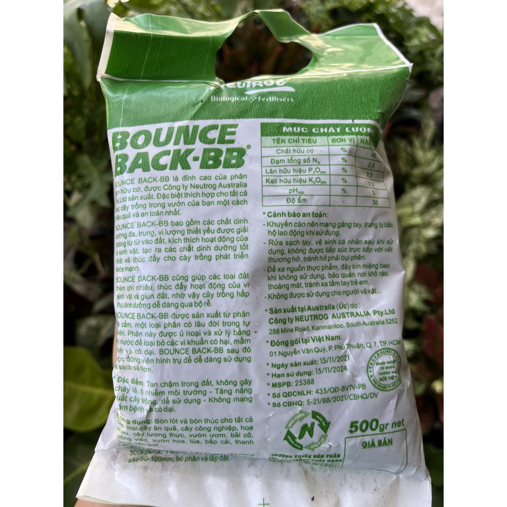 Phân Hữu Cơ Viên Nén Đậm Đặc ÚC DYNAMIC BB xanh