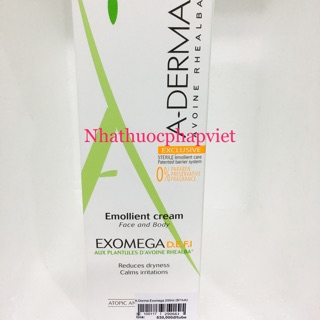 Kem dưỡng ẩm A-derma Exomega 200ml