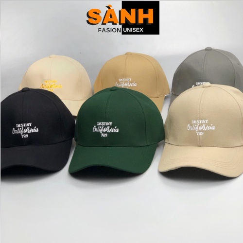 Mũ lưỡi trai thêu chữ California Nón kết chất kaki cao cấp thời trang form unisex nam nữ K64