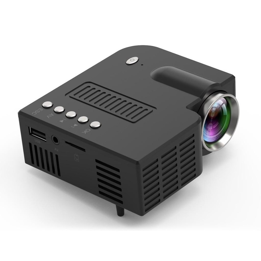 Máy Chiếu LED mini projector tiên tiến mini bỏ túi thế hệ mới 2021 UC28C Độ Sáng 50 Lumens Dùng Cho Gia Đình