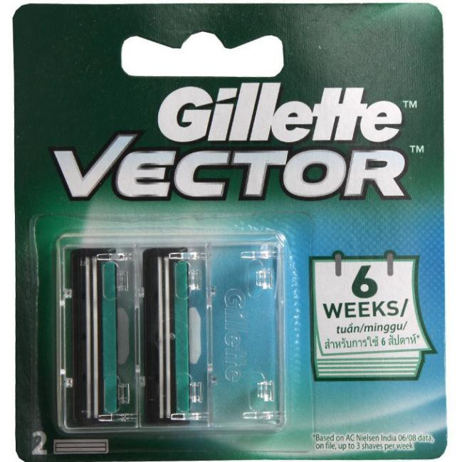 [sỉ ib] Hộp 12 vỉ 2 lưỡi cạo đôi Gillete Vector