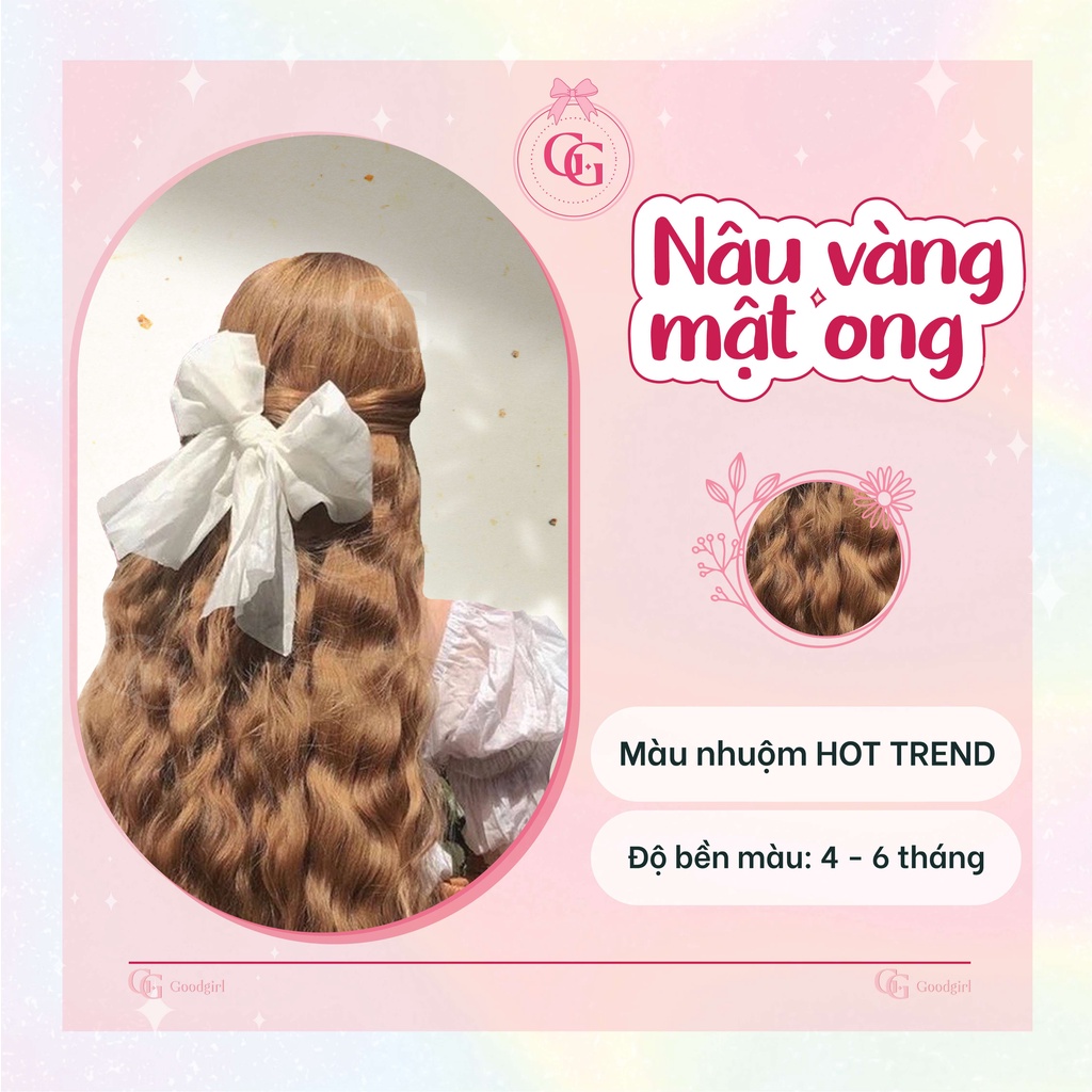 (Màu Nâu Vàng Mật Ong) Tự nhuộm tóc tại nhà dễ dàng