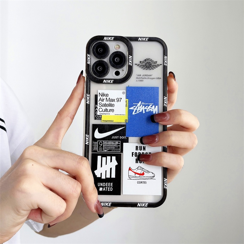 Ốp điện thoại in logo Nike thời trang cho iPhone 11 12 Pro Max 7 8 PlusX XS MAX XR 13 Pro max