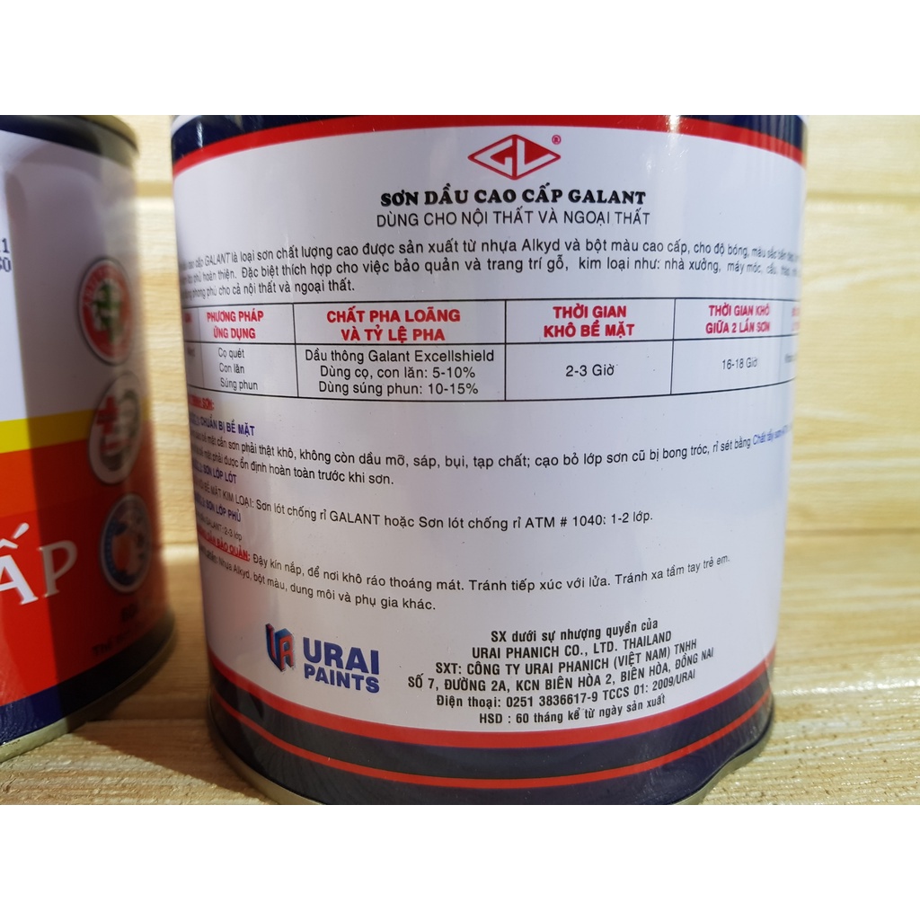 SƠN DẦU CAO CẤP GALANT_ NHIỀU MÀU_800ML