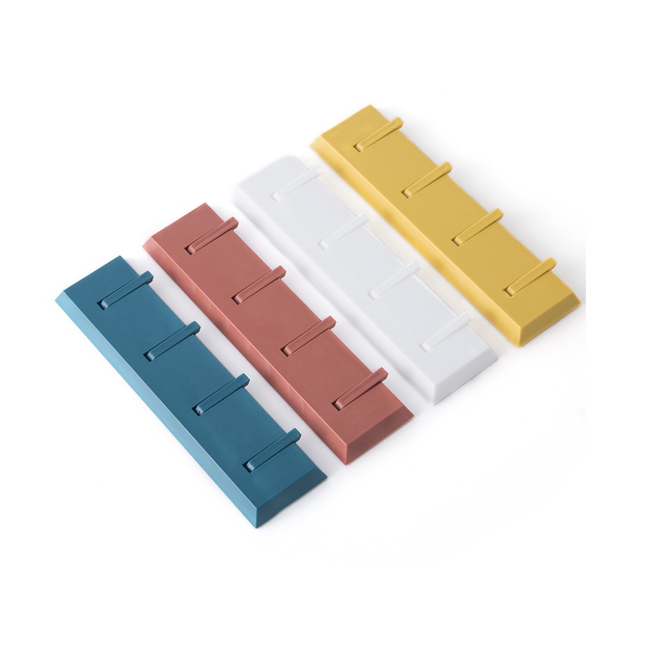 Thanh 4 Móc Dán Tường Siêu Chắc Móc Dán Treo Tường MINISHOP H090