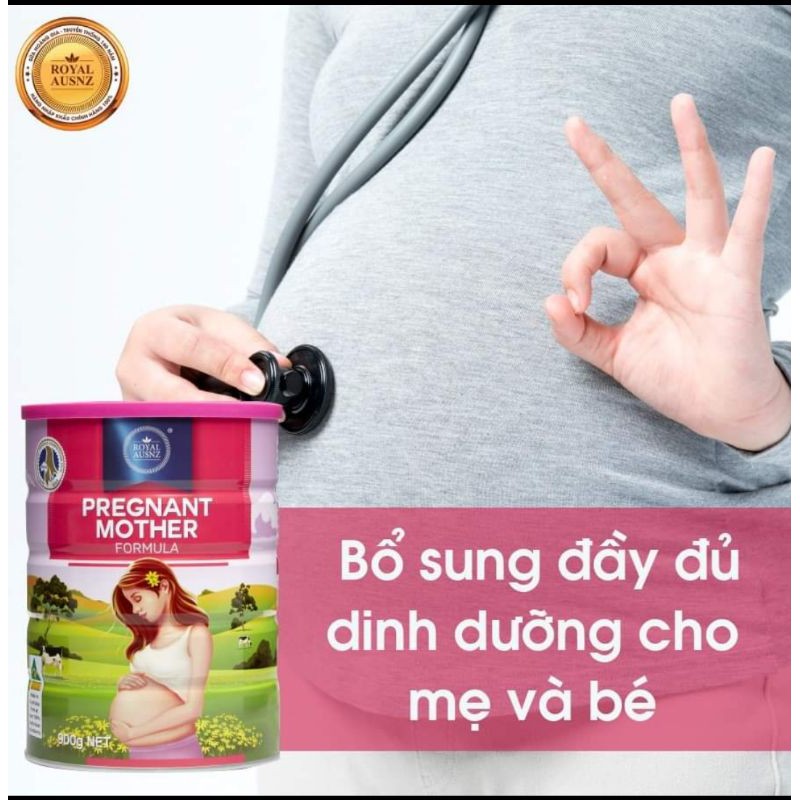 Sữa bầu Hoàng gia Úc Royal Ausnz Pregnant mother Formula 900g DATE 2023