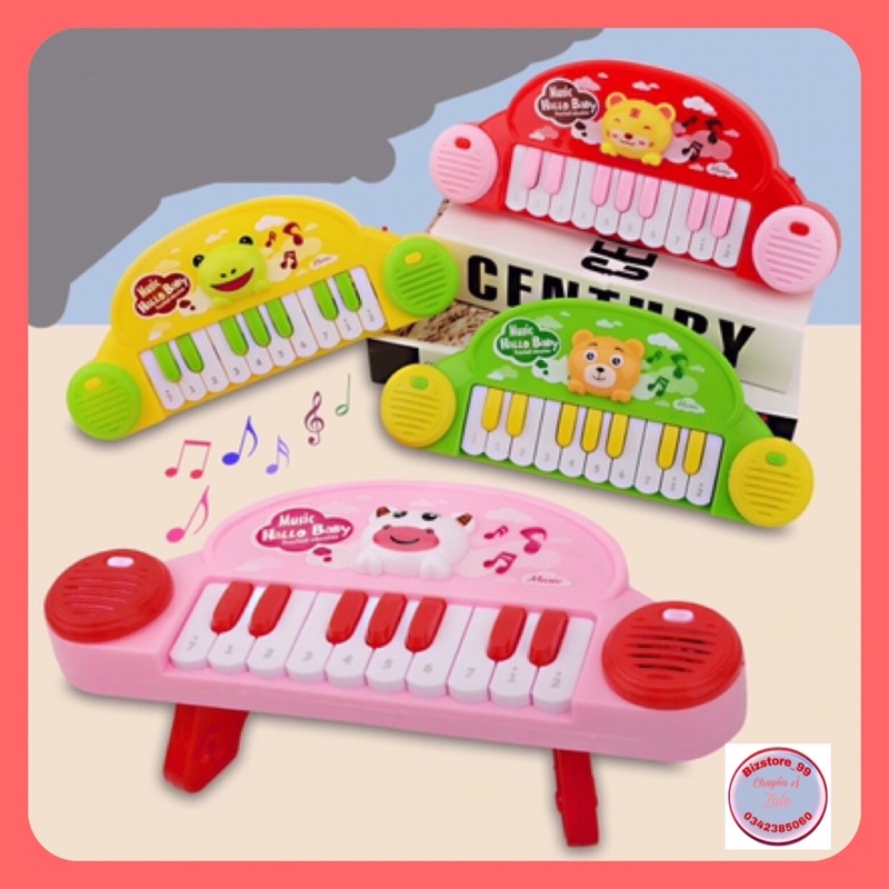 Đồ chơi đàn Piano mini cho bé có đèn và âm thanh kích thích trí não phát triển trí thônv minh