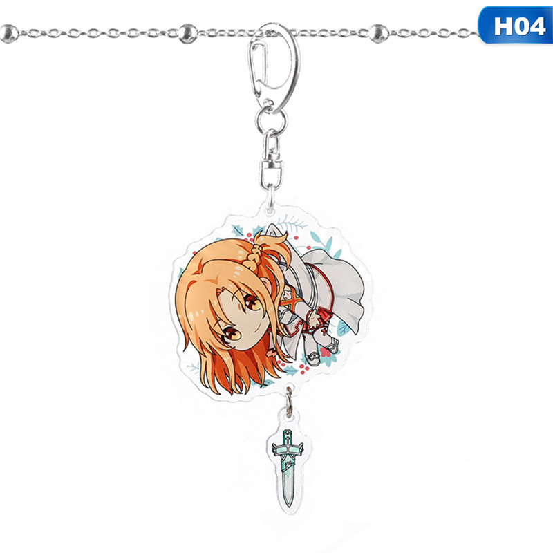 flowersqueen Móc Khóa Hoạt Hình Sword Art Online Độc Đáo