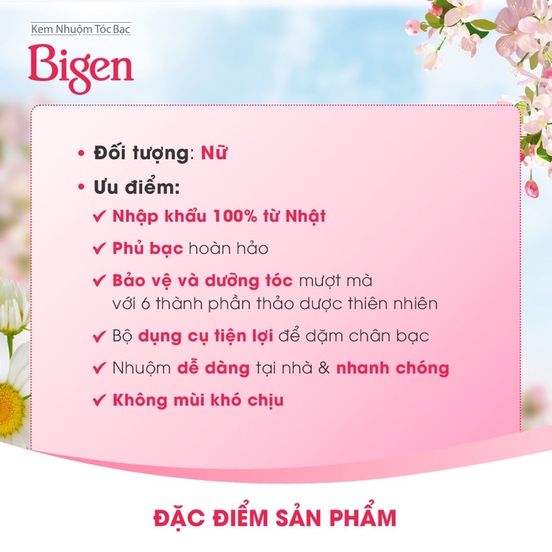 Thuốc nhuộm tóc Bigen nhật 160ml