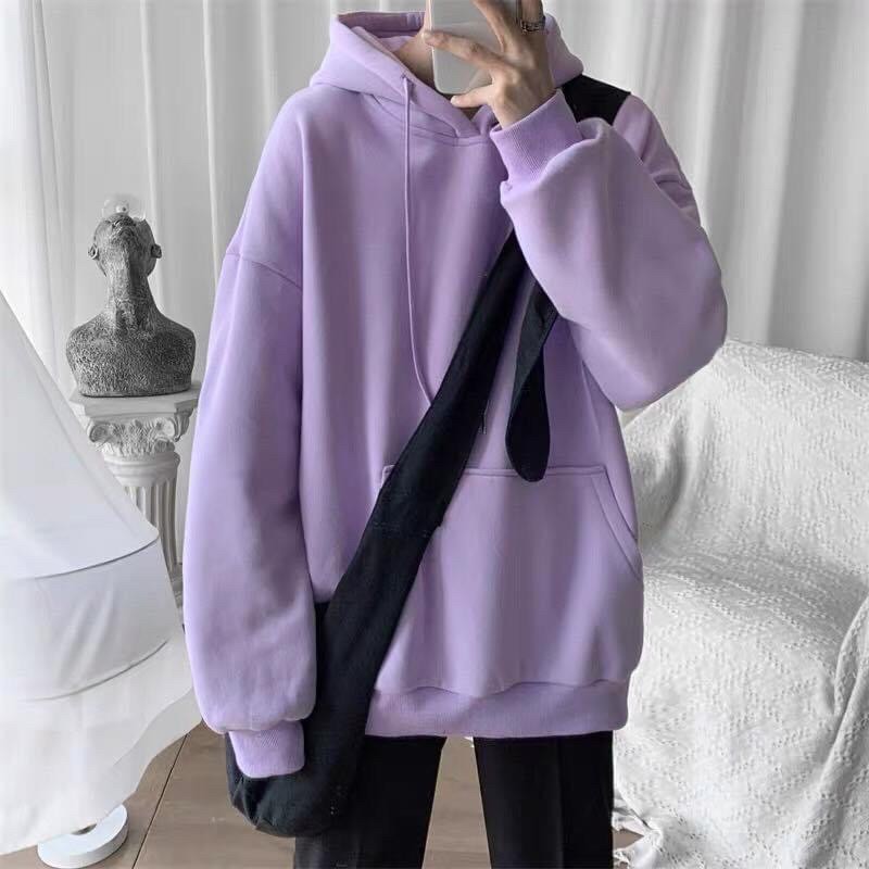 [ FULL SIZE + ẢNH THẬT ] Áo Hoodie nỉ ngoại TRƠN BASIC Unisex | WebRaoVat - webraovat.net.vn