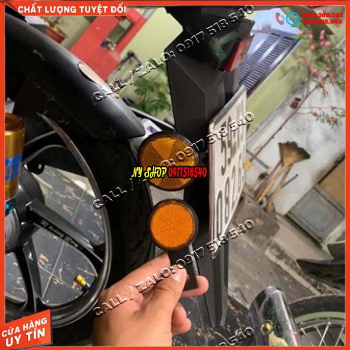 BỘ 4 MẮT MÈO PHẢN QUANG + PAT TRƯỚC SAU GẮN MỌI LOẠI XE Ảnh thật Sp