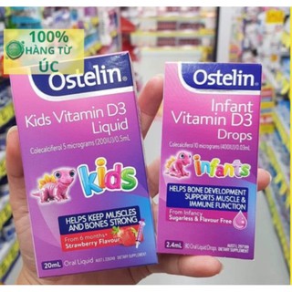 Infrant Vitamin D3 drops/Liquid dạng nhỏ giọt 2.4ml và Siro - Úc