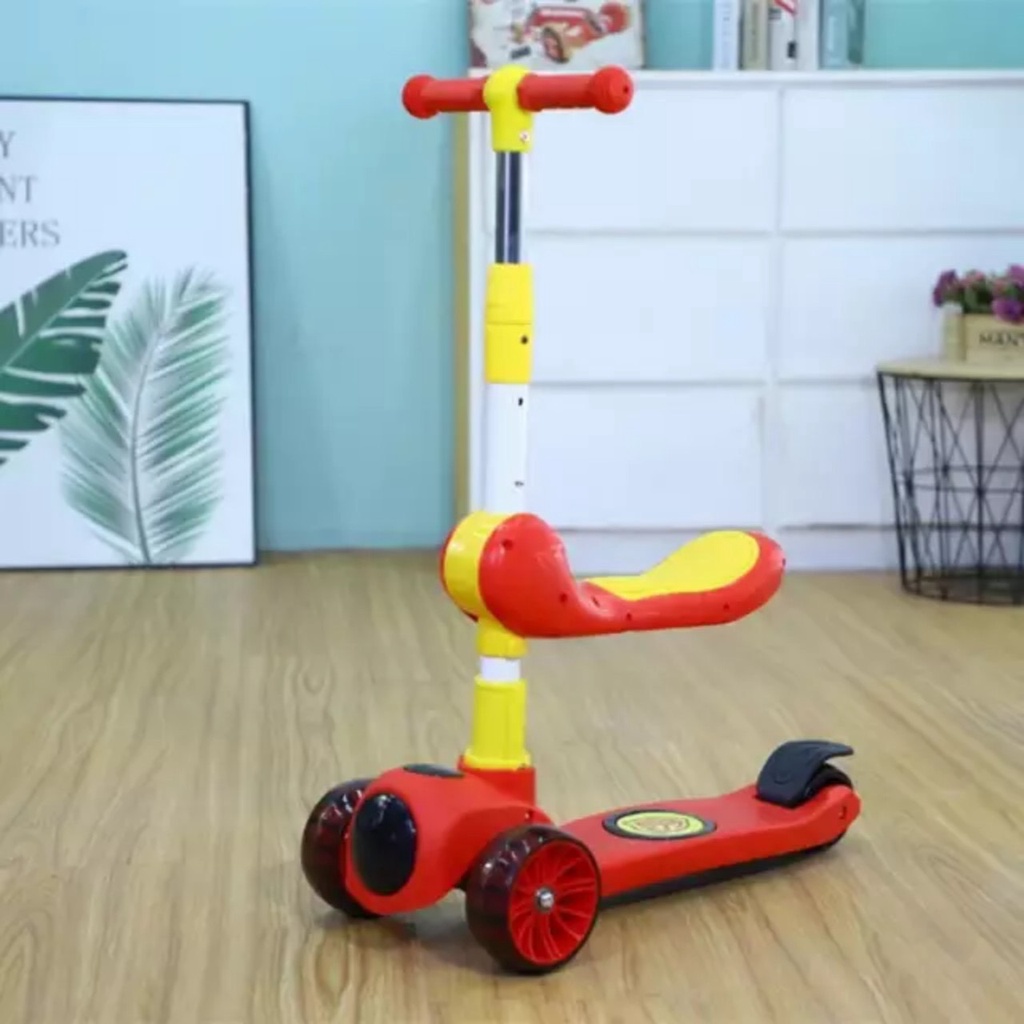 Xe trượt, xe chòi chân Scooter 2 chức năng phát nhạc cho bé