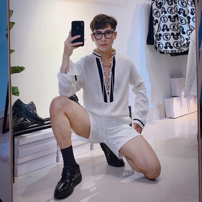 SƠ MI NAM ĐI BIỂN CỔ TRỤ  SƠ MI NAM THIẾT KẾ CHẤT ĐẸP - KIỂU DÁNG HOT TREND HÀN QUỐC