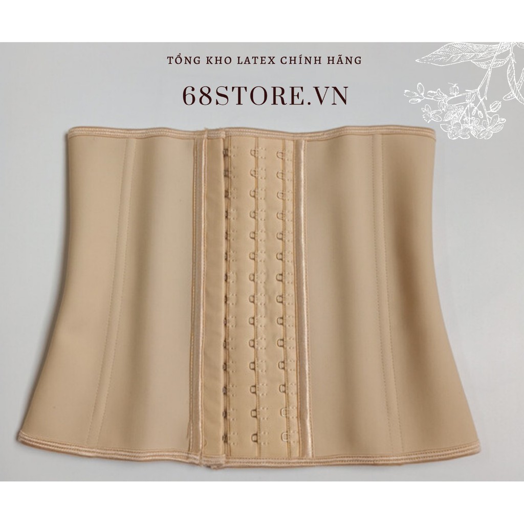 [ LATEX CHUẨN ITALY] Gen nịt bụng 9 xương 26cm tráng cao su non chính hãng