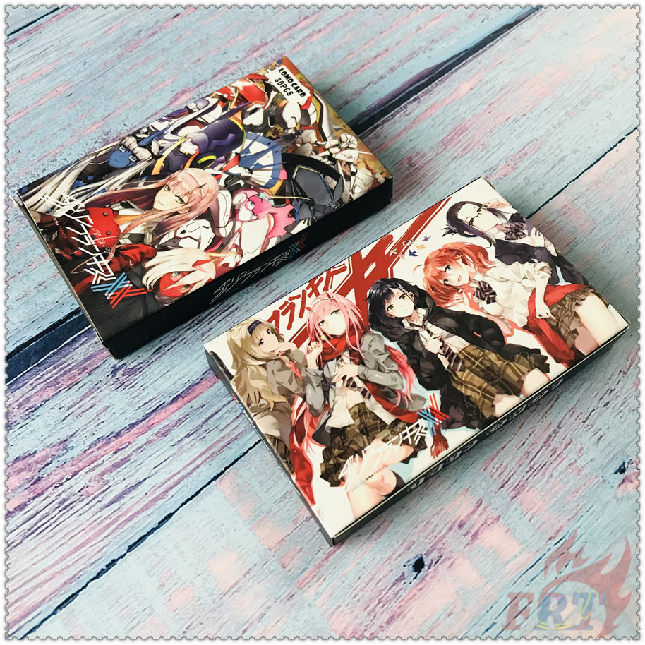 Hộp 30 Cái/ Hộp ✪ Bộ Hình Thẻ Lomo Hoạt Hình DARLING In The FRANXX ✪ Bưu Thiếp Mini Kích Thước 5.5cm*8.8cm Dùng Làm Quà Tặng