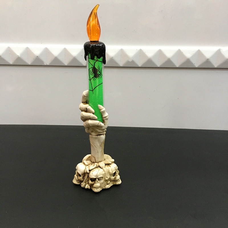 Giá Đỡ Đèn LED Hình Đầu Lâu Trang Trí Halloween