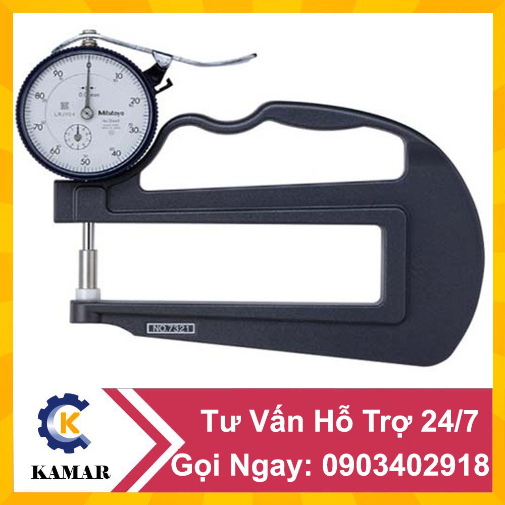 Thước đo độ dày đồng hồ 7321 (0-10mm/0.01mm) Mitutoyo