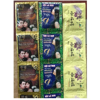 gói dầu gội đầu đen tóc thảo dược nhân săm Beauty Star Hàn Quốc 30ml