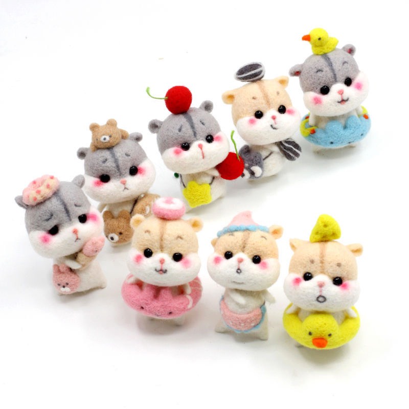 Len Chọc Handmade, Bộ Kit Len Chọc Chuột Hamster Tinh Nghịch