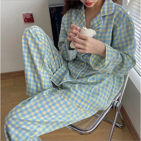 Đồ Bộ Nữ Pijama Tay Dài Quần Dài Cao Cấp Chất Dày Ấm in hình ngộ nghĩnh