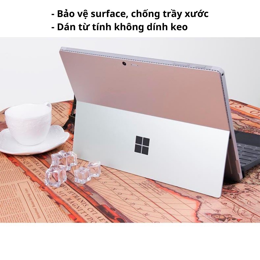 Bộ dán mặt lưng Surface Pro 4567,surface  pro x, surface go 1/2  chính hãng JRC