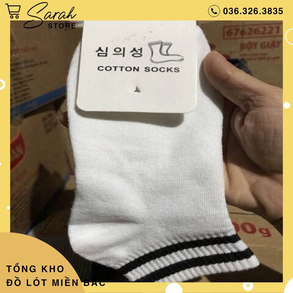 Set 10 Đôi Tất Kẻ Hàn Quốc