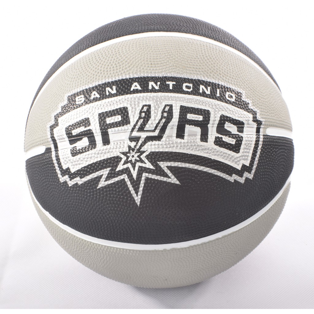 Bóng rổ Spalding NBA TEAM SPURS OUTDOOR SIZE 7 + Tặng bộ kim bơm bóng và lưới đựng bóng