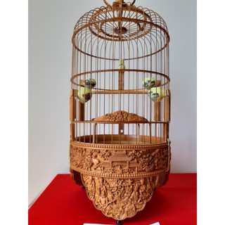 Lồng chim khuyên chạm bát tiên