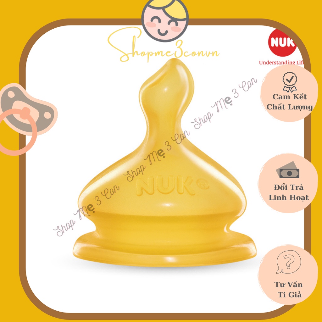 Bộ 2 Núm Ty Cao Su NUK PremiumChoice Siêu Mềm
