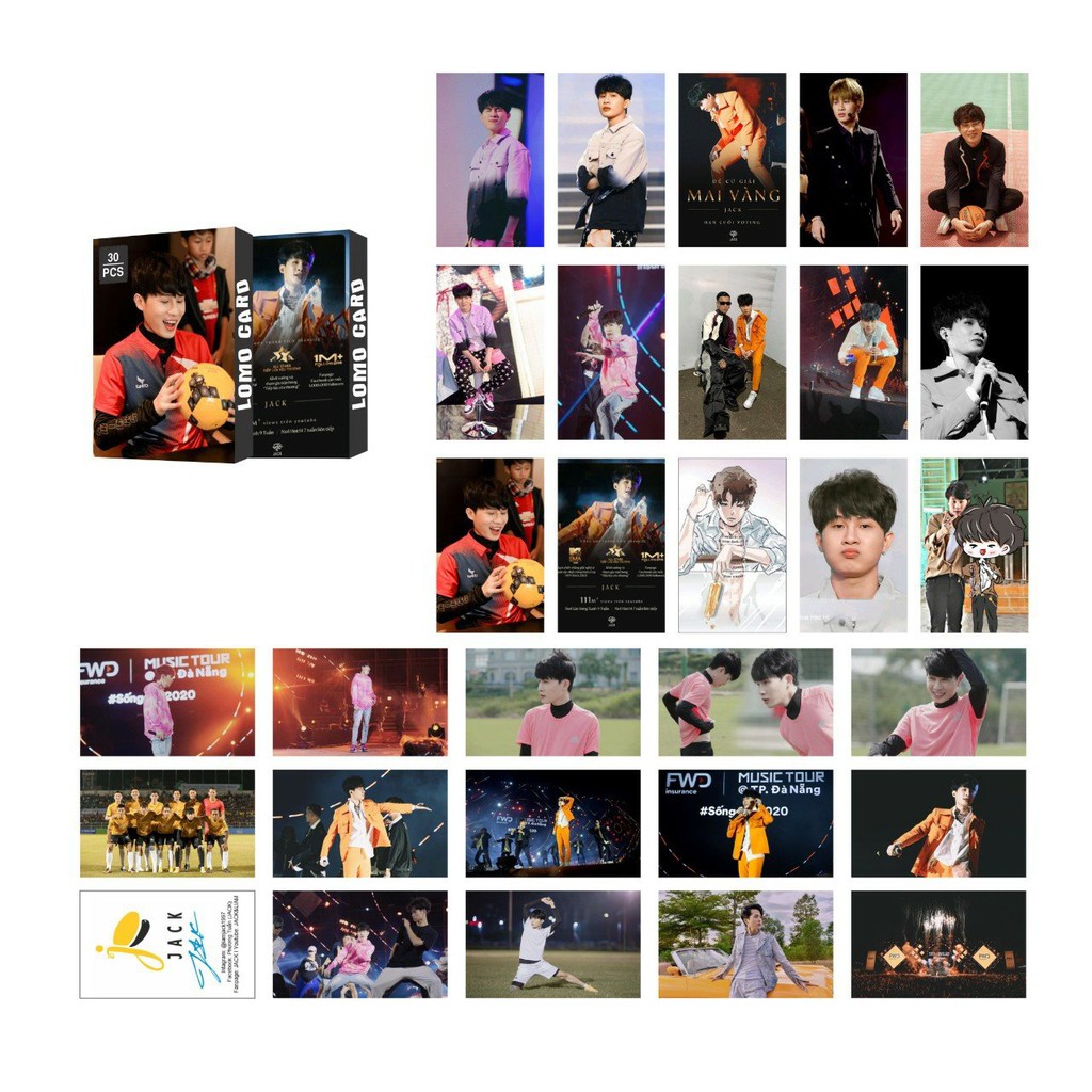 7 MẪU LOMO CARD JACK THẦN TƯỢNG ÂM NHẠC 30 TẤM CARD CỰC ĐẸP 2021 | BigBuy360 - bigbuy360.vn